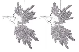 Zawieszka Anioł Kpl.2 Szt.Świąteczna Bombka Stroik - Bombki - miniaturka - grafika 1