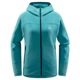 Haglöfs 605062_4Q3 Betula Hood Long Sweter damski Frost Blue, rozmiar M - Swetry damskie - miniaturka - grafika 1