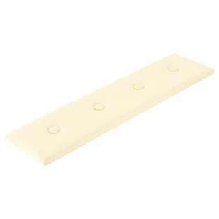 vidaXL Panele ścienne, 12 szt., kremowe, 60x15 cm, sztuczna skóra 343982 - Panele ścienne i boazeria - miniaturka - grafika 4