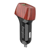 Ładowarki samochodowe - Ładowarka samochodowa ENERGIZER Ultimate 38W PD + QC3.0 Brązowy - miniaturka - grafika 1