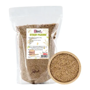 Otręby pszenne 500g - Płatki śniadaniowe i musli - miniaturka - grafika 1
