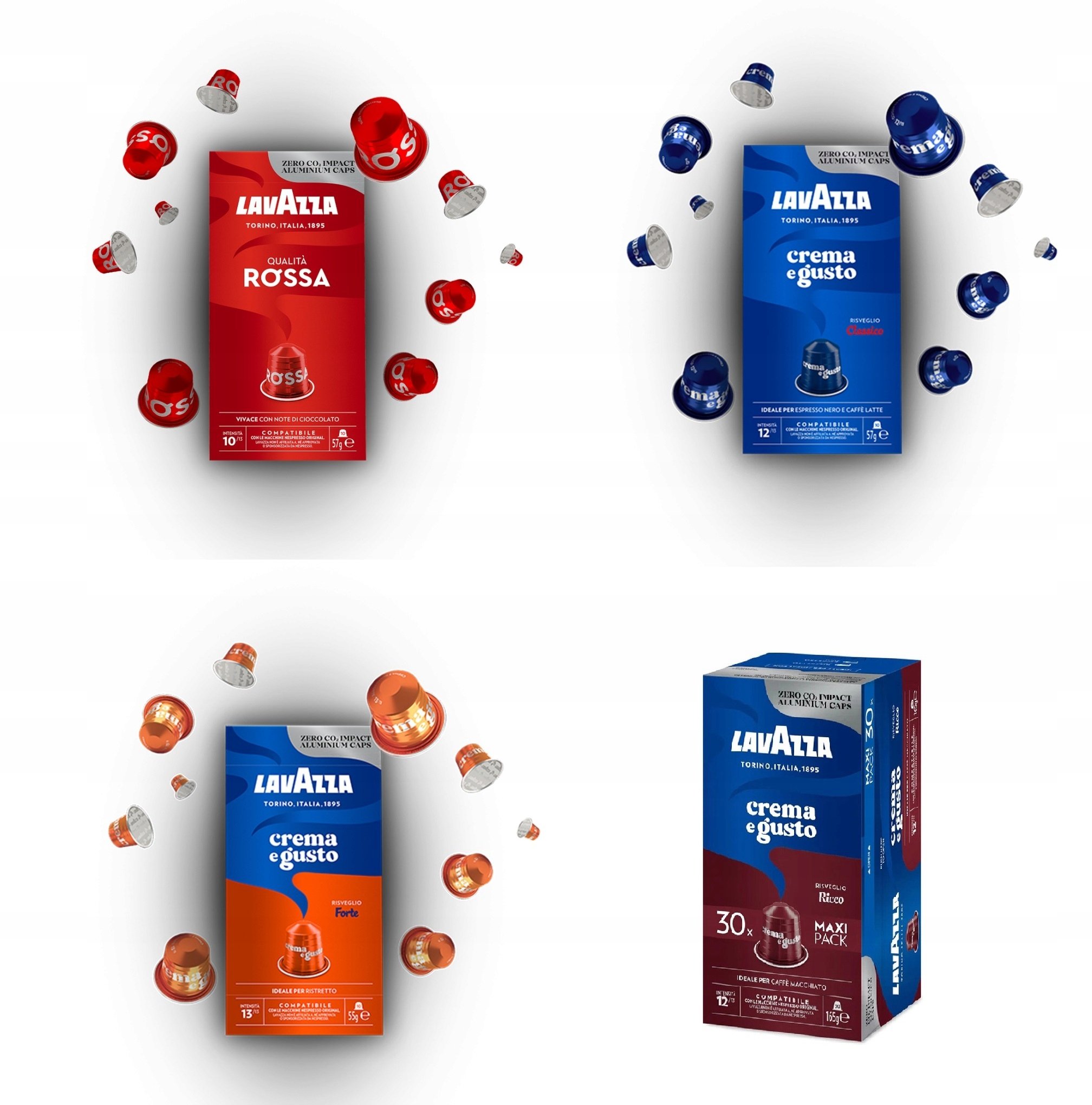 Kawa w kapsułkach do Nespresso Lavazza Espresso 100 szt MIX Smaków