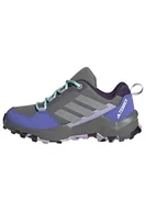 Buty dla dziewczynek - adidas Uniseks - dzieci TERREX AX4R HIKING SHOES, grey four/matte silver/semi flash aqua, 28 EU - miniaturka - grafika 1