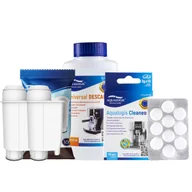 Akcesoria i części do ekspresów do kawy - Zestaw PHILIPS SAECO - Filtr AL-Inte+ 2 szt, UniDec250, Aqualogis Cleaneo 10szt - miniaturka - grafika 1