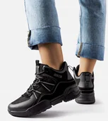 Buty trekkingowe damskie - Czarne trapery damskie Big Star KK274218 25627 rozmiar 39 - miniaturka - grafika 1