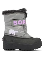 Botki damskie - Sorel Botki zimowe "Snow Commander" w kolorze szarym - miniaturka - grafika 1
