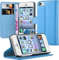 Etui i futerały do telefonów - Etui Cadorabo do Apple iPhone 5 / 5S / SE 2016 Etui ochronne w kolorze niebieskim Etui na telefon komórkowy Pokrowiec Magnetyczne zamknięcie - miniaturka - grafika 1