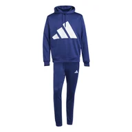 Dresy męskie - Męski Dres ADIDAS M BL FT HD TS JC5389 – Granatowy - miniaturka - grafika 1