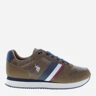Sneakersy męskie - Buty sportowe męskie U.S. Polo Assn Sneaker NOBIL005MBYH1 44 Brązowe (8055197313299) - miniaturka - grafika 1