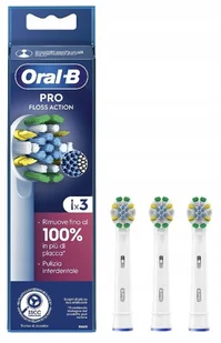 Główki Wymienne Końcówki Szczoteczka Braun ORAL-B FLOSS ACTION PRO 3szt - Końcówki do szczoteczek elektrycznych - miniaturka - grafika 1