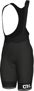 Alé Krótkie spodnie kolarskie z szelkami  CORSA czarny/biały L13646718 - Spodnie rowerowe - miniaturka - grafika 1