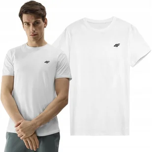 Koszulka Męska 4F T-shirt Bawełniany Sportowy Casual Limitowany SS24 - Koszulki męskie - miniaturka - grafika 1