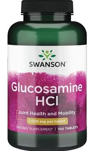 Swanson - Glukozamina HCL, 1500mg, 100 tabletek - Stawy, mięśnie, kości - miniaturka - grafika 1