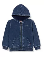 Bluzy dla chłopców - Levi's Chłopięca bluza z kapturem z logo Lvb Indigo na zamek błyskawiczny 6ej188, Z niebieskiego, 6 miesi?cy - miniaturka - grafika 1