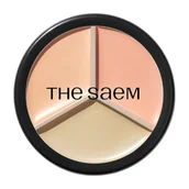 Korektory do twarzy - The Saem Cover Perfection Triple Pot, 03 Correct Up Beige Korektor - miniaturka - grafika 1