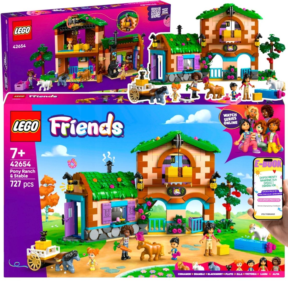 LEGO FRIENDS Ranczo Kucyków i Stajnia (42654) Zestaw Konstrukcyjny z Minilaleczkami Kucykami i Działającym Podnośnikiem – LEGO Dla Dzieci 7+ EBOOK