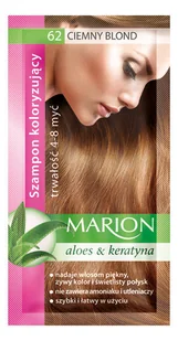 Marion Szampon Koloryzujący Aloes & Keratyna 62 ciemny blond - Farby do włosów i szampony koloryzujące - miniaturka - grafika 3