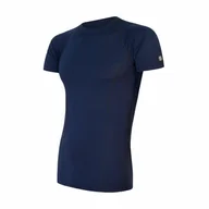 Koszulki sportowe męskie - Męska koszulka Sensor Merino Active krátký rukáv Rozmiar: M / Kolor: ciemnoniebieski - miniaturka - grafika 1