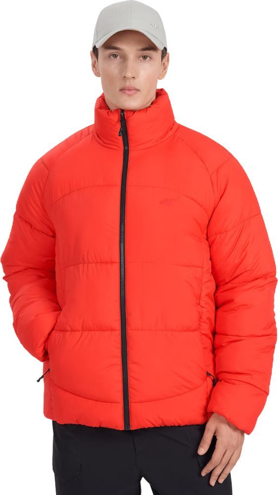 Kurtka męska 4f Kurtka puchowa męska 4F M0707 czerwona 4FRAW25TDJAM0707 62S XL