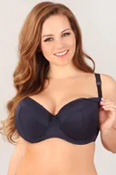 Biustonosze - Lupo 1381 BIG Biustonosz do karmienia, granat - miniaturka - grafika 1