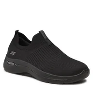 Sneakersy damskie - SKECHERS Sneakersy Go Walk Arch Fit Iconic 124409/BBK Black - miniaturka - grafika 1