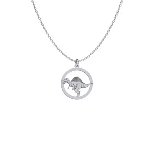 Naszyjnik Dinozaur Spinozaur srebro - MEJK Jewellery - Naszyjniki - miniaturka - grafika 1