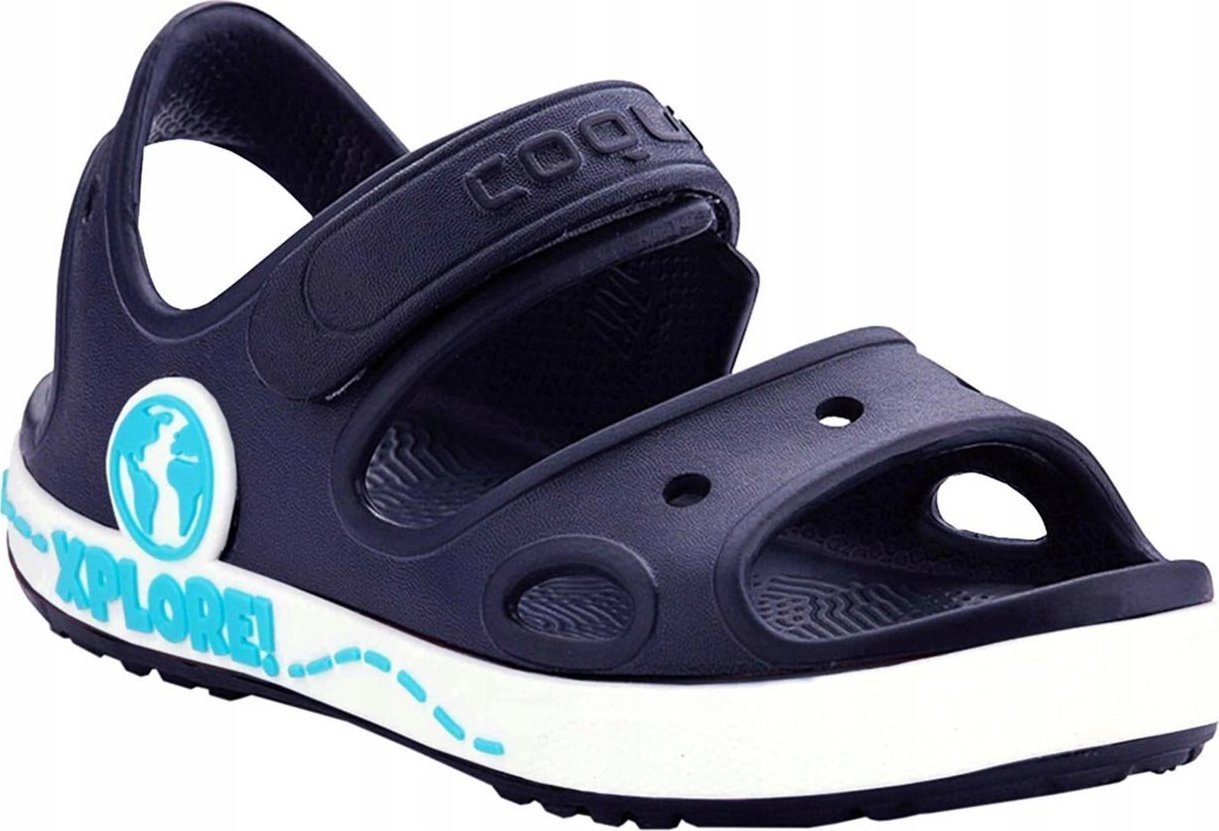 Coqui Sandały dla dzieci Coqui Yogi granatowo-białe 8861-407-2132 22-23