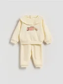 Komplety dla niemowląt - Reserved - Bawełniany komplet - złamana biel - miniaturka - grafika 1