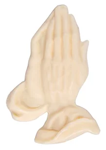 Rayher Motywy woskowe modlące się dłonie, kość słoniowa, 3,8 x 5,5 cm, 1 sztuka, wosk ozdobny do ozdabiania świec, świeca komunijna, świeca do chrztu, świeca weselna itp., 31638104 - Pamiątka Pierwszej Komunii Świętej - miniaturka - grafika 1