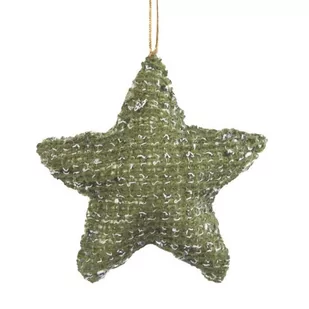 Zawieszka dekoracyjna 3X10X10CM zielony x6 - Bombki - miniaturka - grafika 1