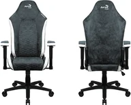 Fotele gamingowe - Fotel Aerocool Crown AeroSuede Steel Niebieski AEROCROWN-STEEL-BLUE (4711099471225) - miniaturka - grafika 1