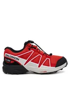 Buty trekkingowe dziecięce - Salomon Trekkingi Speedcross Waterproof L47733800 Czerwony - miniaturka - grafika 1