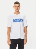 Koszulki męskie - Hugo T-Shirt Nalayo 50515203 Biały Regular Fit - miniaturka - grafika 1