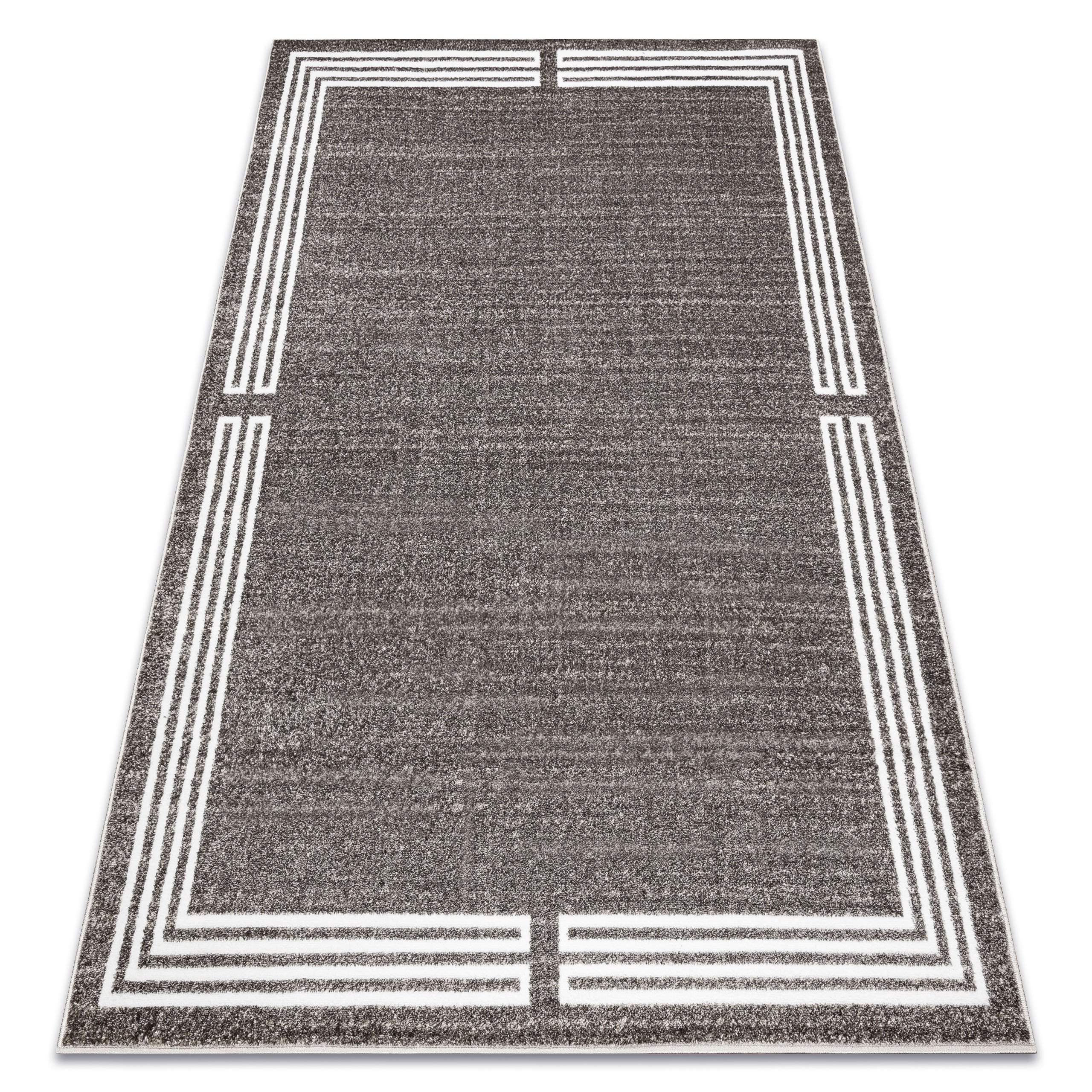 Dywan MATEO 8034/944 Nowoczesny ramka - strukturalny / beż szary 120x170 cm