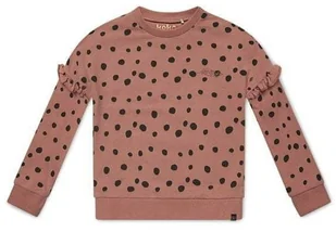 KokoNoko bluza dziewczęca w kropki z bawełny organicznej XKB0302 86/92 różowa - Bluzy i sweterki niemowlęce - miniaturka - grafika 1