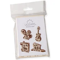 Modele do sklejania - Ugears U-Fidgety Kreatywność.  Zestaw 4 szt. Ugears 70041 - miniaturka - grafika 1