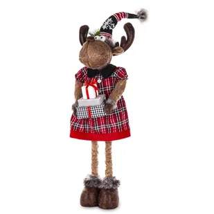 Figurka Renifer Świąteczna Boże Narodzenie - Ozdoby bożonarodzeniowe - miniaturka - grafika 1