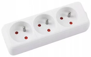 OFFICE PRODUCTS Przedłużacz OFFICE PRODUCT, 3 gniazda, 1,5m, z uziemieniem, biały 13113121-14 - Listwy zasilające - miniaturka - grafika 1