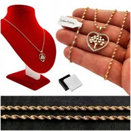 Naszyjniki - Złoty Naszyjnik Serce / Serduszko Drzewko Szczęścia Na Prezent + Dedykacja - miniaturka - grafika 1