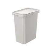 Kosze na śmieci - Kosz na śmieci uchylny KEDEN Systema Sortibox ramka stabilizująca worek, wąski kształt 12 L Popielaty - miniaturka - grafika 1