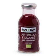 Soki i napoje niegazowane - San E Bun Napój jabłko - winogrono - hibiskus 200 ml Bio - miniaturka - grafika 1