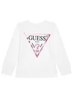 Bluzy dla chłopców - Guess Bluza K74Q12 KAUG0 Biały Regular Fit - miniaturka - grafika 1