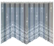 Firany - Firanka żakardowa 245270 biała z taśmą marszczącą 160x300 cm - miniaturka - grafika 1