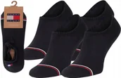 Skarpetki męskie - Tommy Hilfiger Skarpetki Stopki 2p Czarne R.35-38 - miniaturka - grafika 1