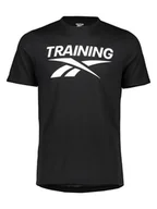 Koszulki sportowe męskie - Reebok Koszulka sportowa "Vector" w kolorze czarnym - miniaturka - grafika 1