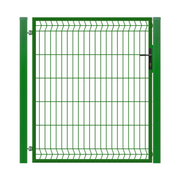 Ogrodzenia - Furtka 3D ocynk zielony 100 x 120 cm komplet lewa Polbram - miniaturka - grafika 1