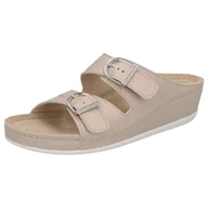 Klapki i japonki damskie - Berkemann Klapki damskie Lüneburg, złoty metalik, 37 eu - miniaturka - grafika 1