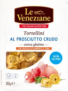 Tortellini z szynką dojrzewającą Tortellini Prosciutto Crudo Senza Glutine 250g - Le Veneziane - Szybkie dania obiadowe - miniaturka - grafika 1