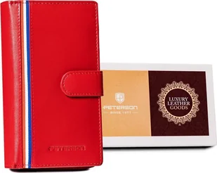 Peterson Pionowy portfel damski ze skóry naturalnej Peterson NoSize - Portfele - miniaturka - grafika 1