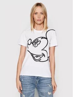 Koszulki i topy damskie - Fracomina T-Shirt FD22ST3054J40108 Biały Relaxed Fit - grafika 1